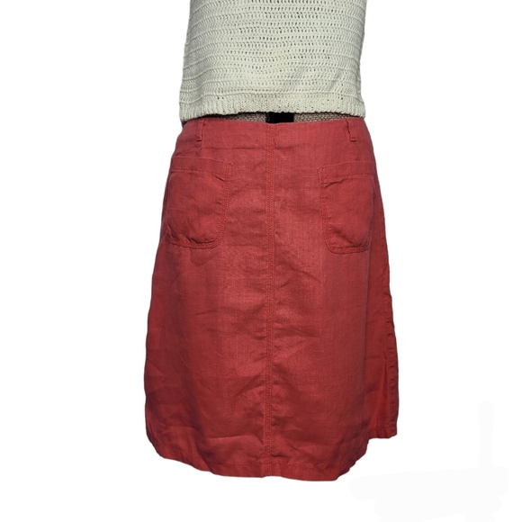 Atelier Gardeur pink linen skirt size 10 - Picture 4 of 13